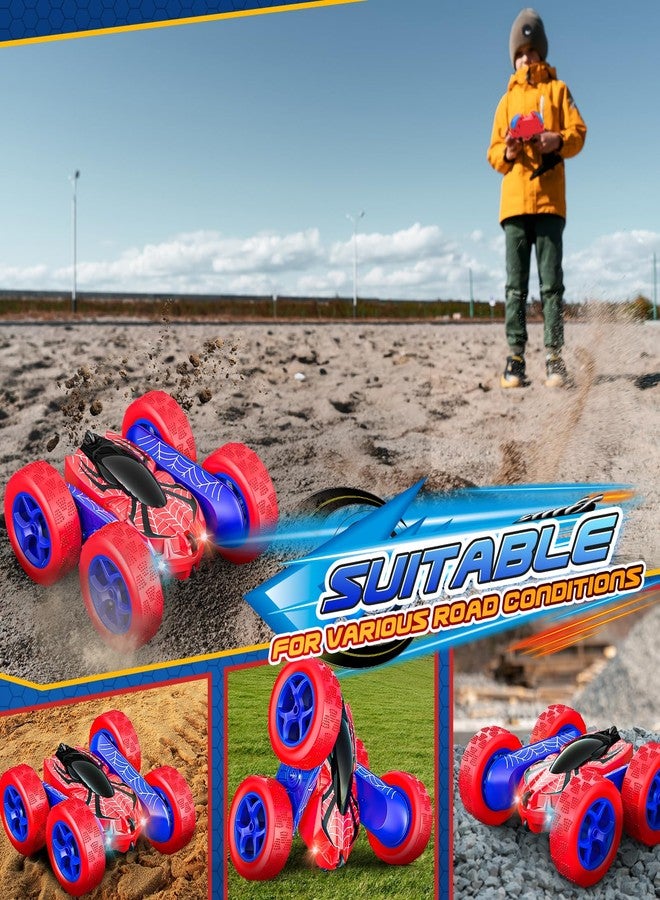 Excitobo Toys for Boys 4-6,360° Rotating 2.4GHz Fast Stunt Rechargeable 4WD Remote Control Car Boy Toys for Age 4-6 5-7 6-8,Outdoor Toy RC Car Gifts for Birthday Chritmas Halloween Easter Boys Girls - Image 5
